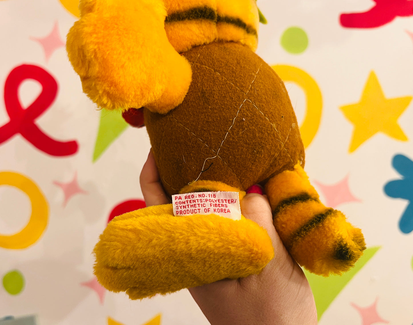 Vintage 1980s Garfield pineapple plush toy