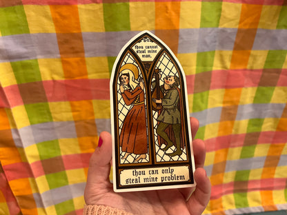 Medieval Stained Glass Sticker