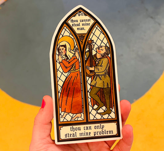 Medieval Stained Glass Sticker