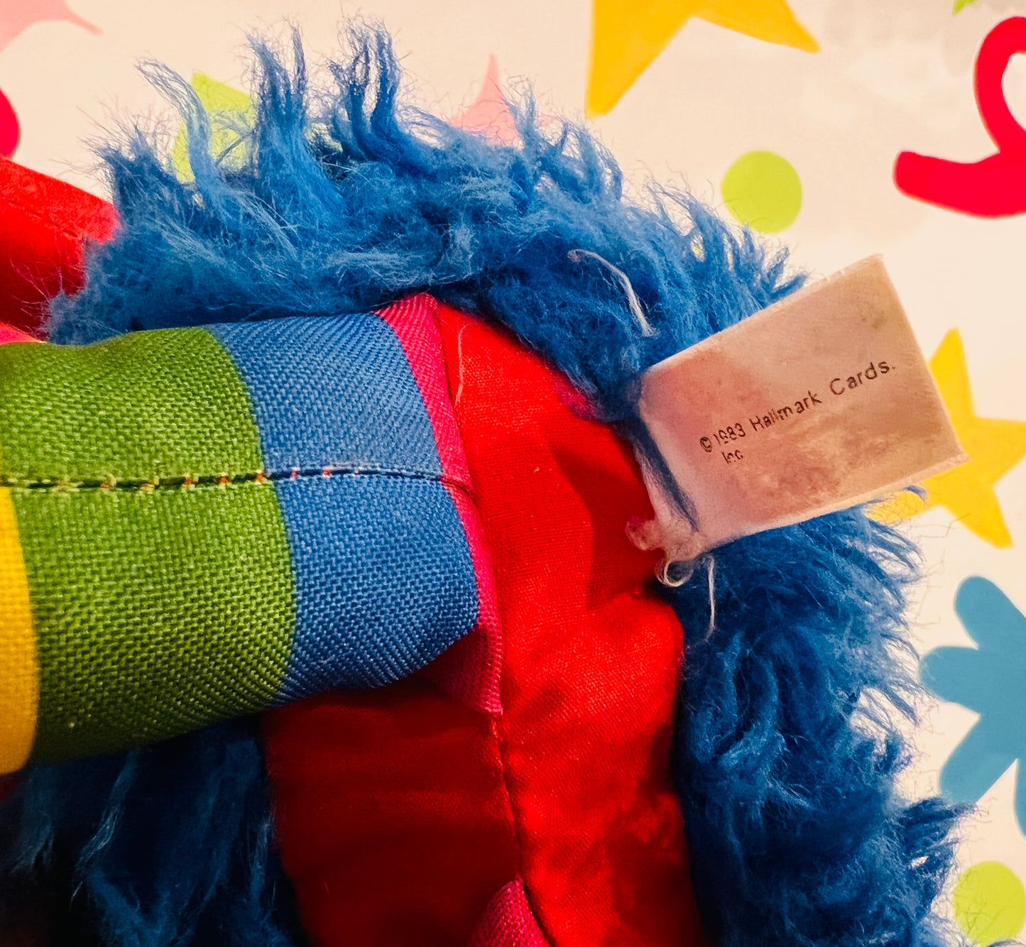 Vintage 1983 Rainbow Brite Blue Sprite plush