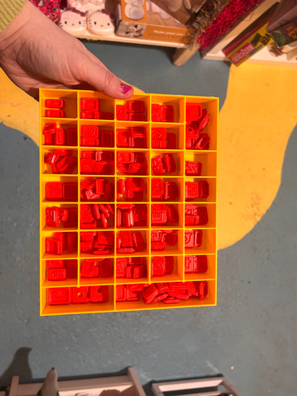 1980s Petite Printing Letterpress toy - missing pens