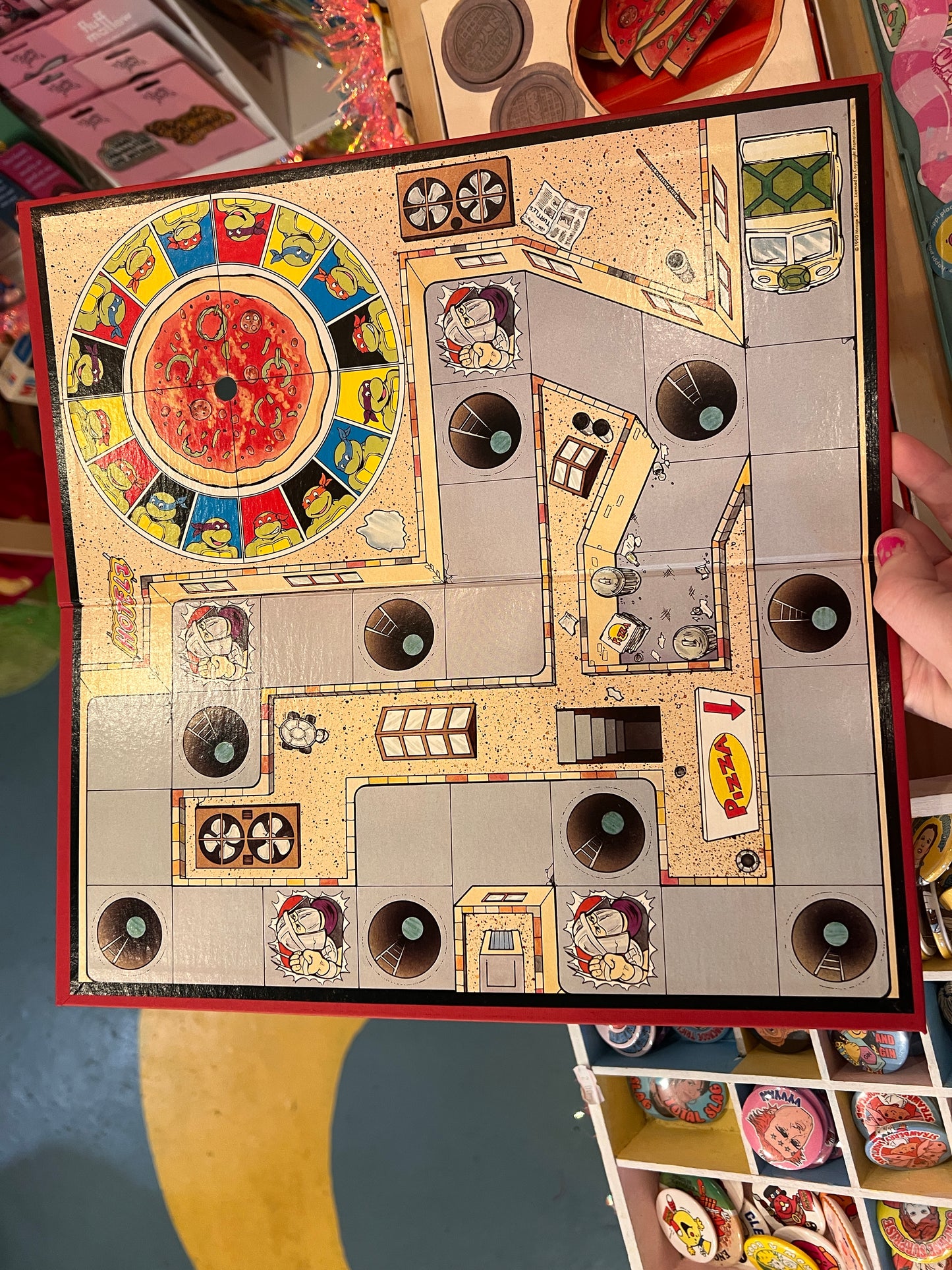 1990 Teenage Mutant Hero Turtles Shredder board game