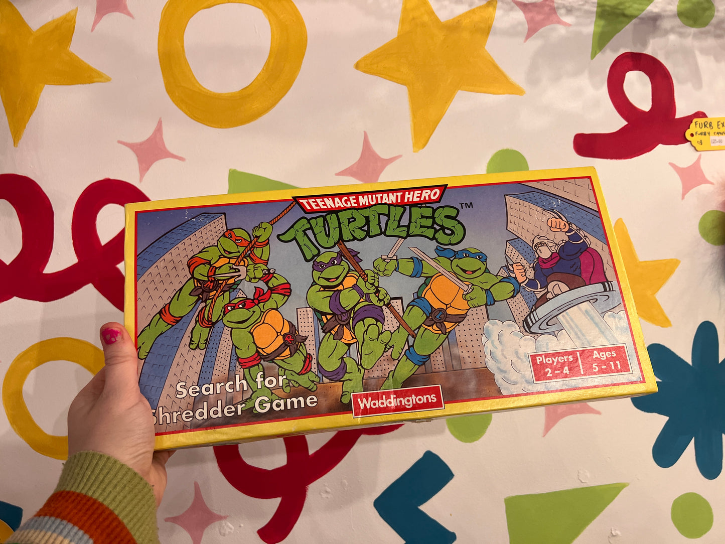 1990 Teenage Mutant Hero Turtles Shredder board game