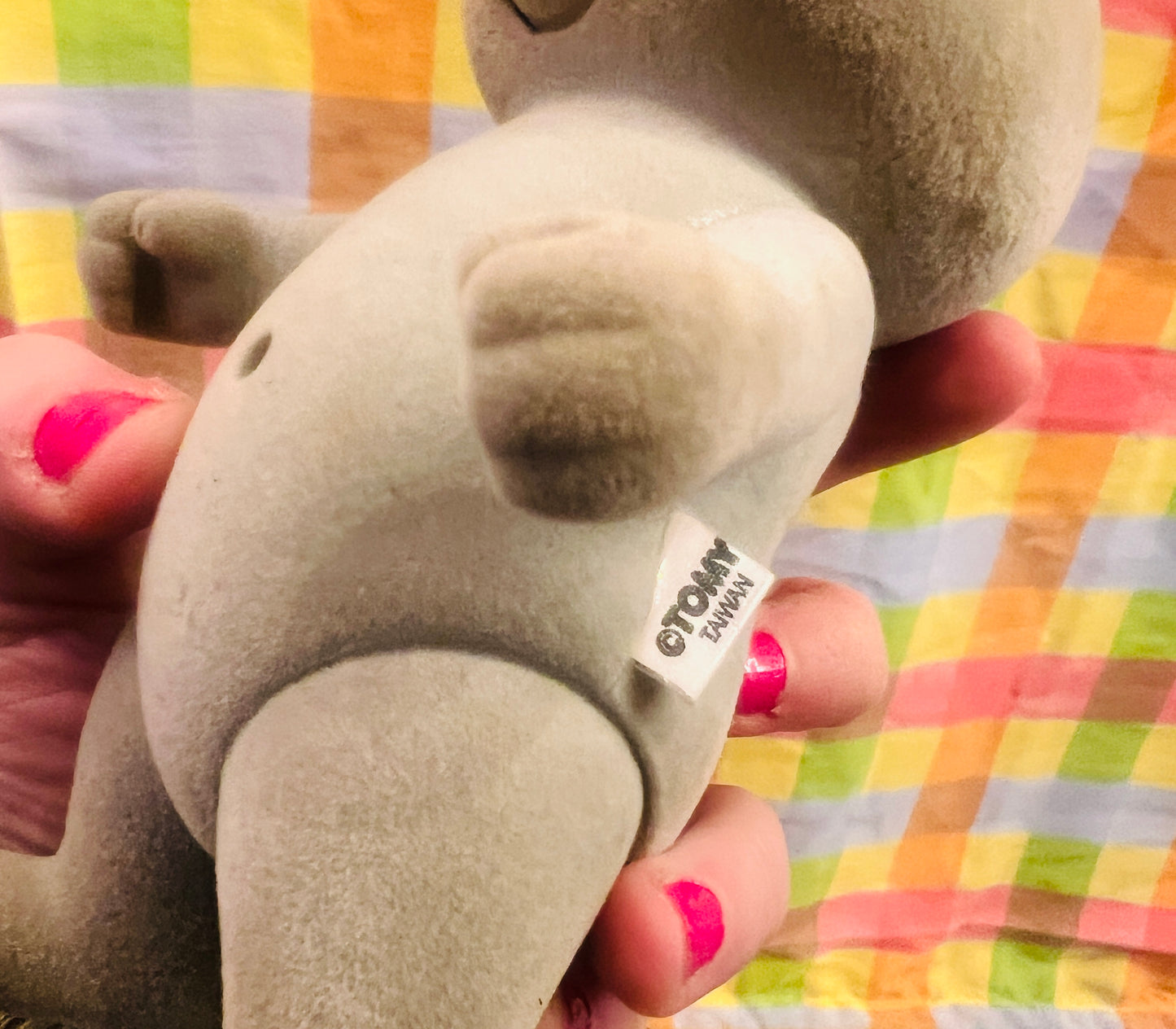 1980's Large 7" Sylvanian Families Rabbit Storyteller - still moves!