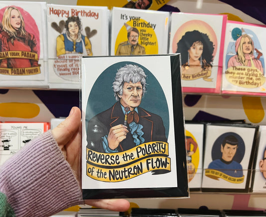 Third Doctor Who inspired Card