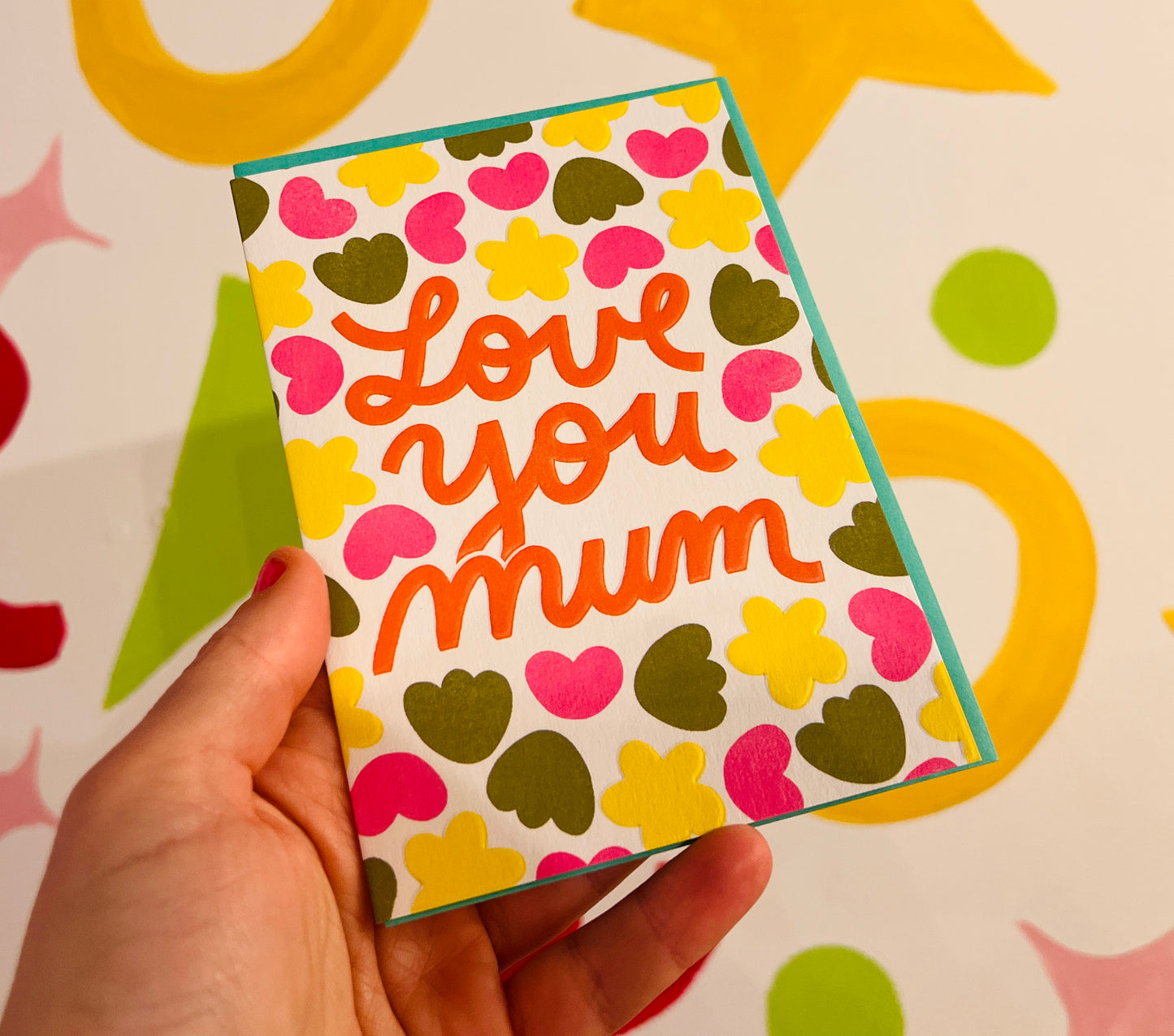 Love You Mum Greeting Card