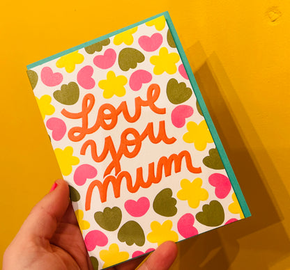 Love You Mum Greeting Card