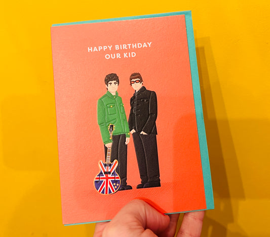 Liam and Noel themed card