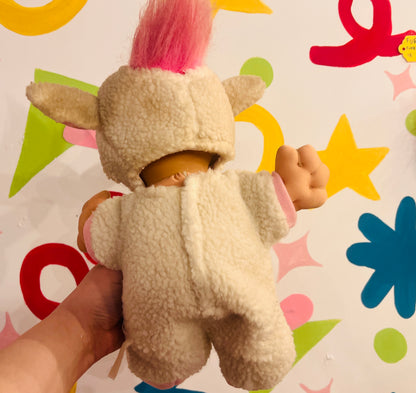 Rare Russ I Love Ewe Troll with lamb outfit
