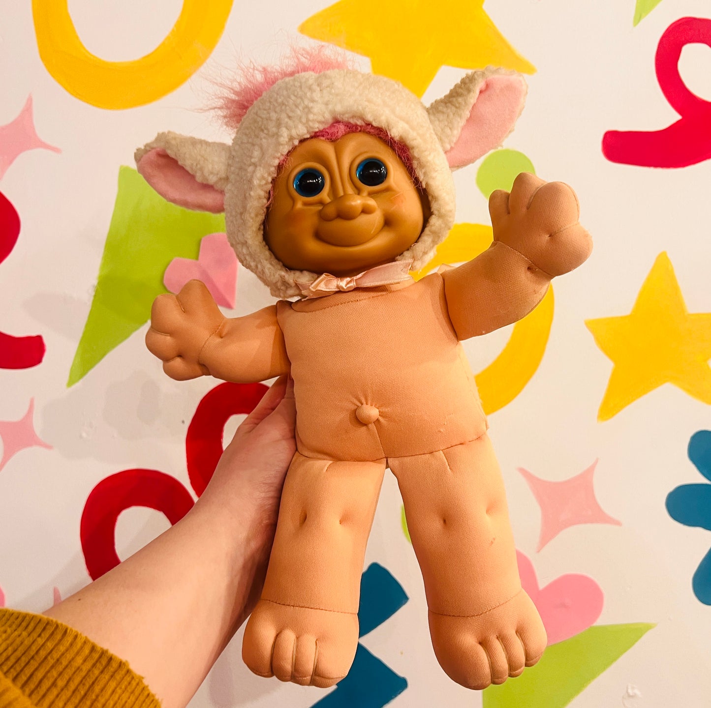 Rare Russ I Love Ewe Troll with lamb outfit