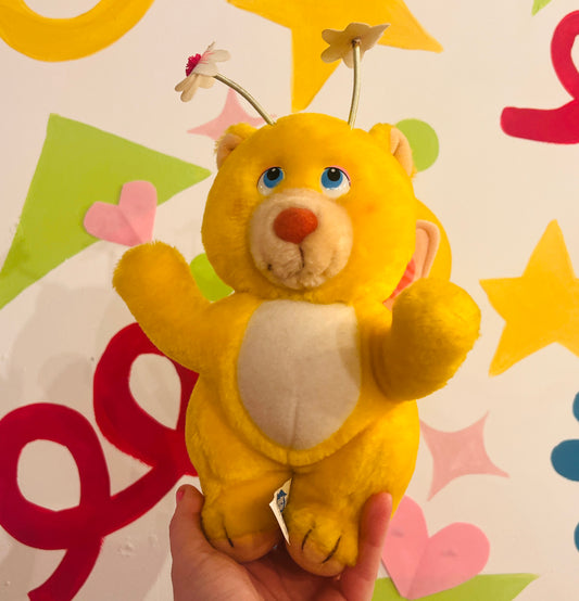 Vintage 1984 Wuzzles Butterbear plush