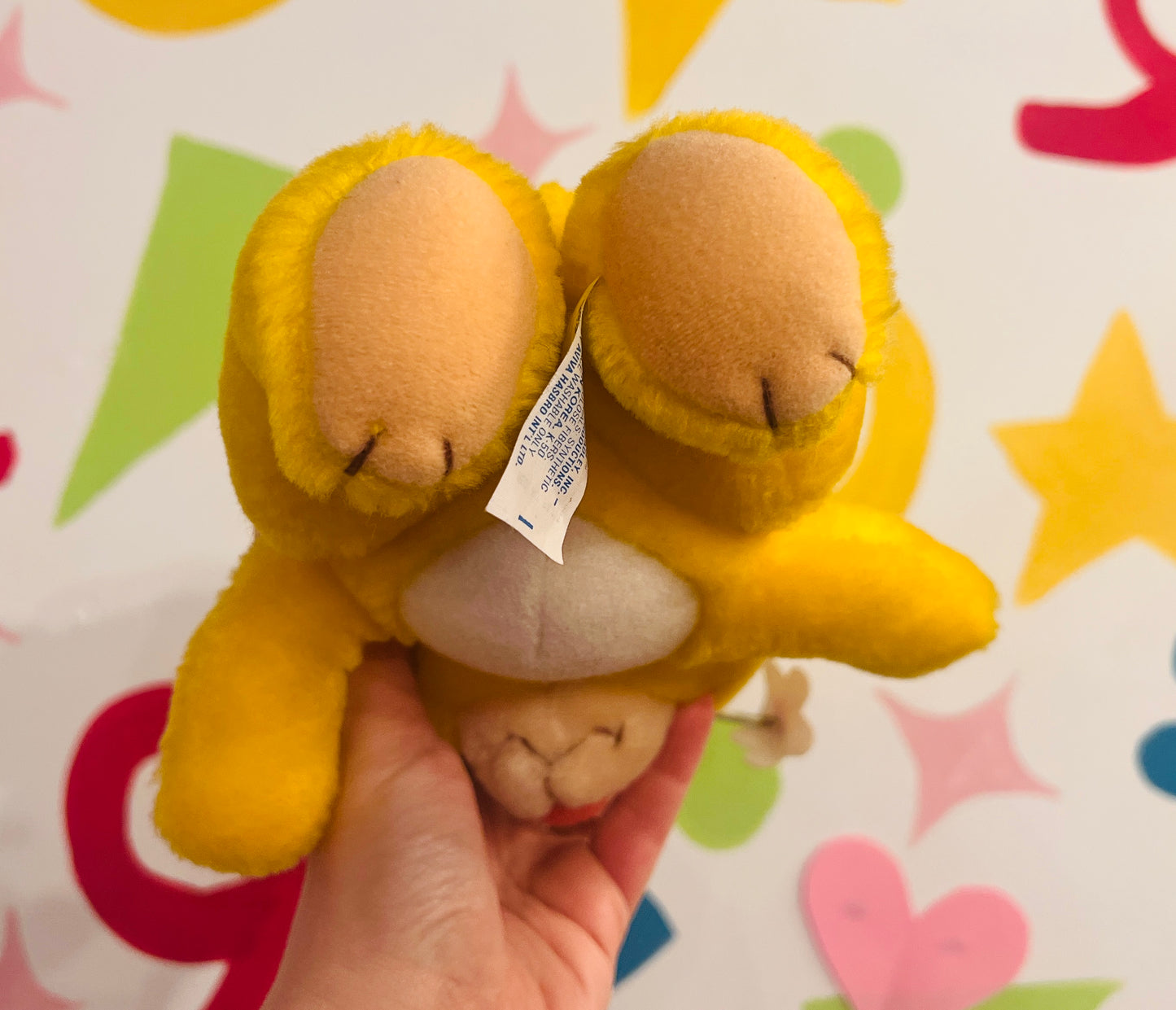 Vintage 1984 Wuzzles Butterbear plush