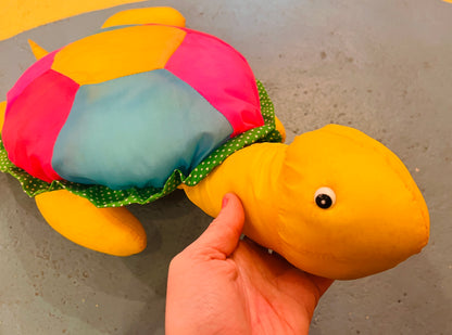 1980's Turtle plush with 3 baby turtles! (not a toy)