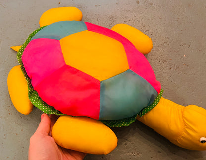 1980's Turtle plush with 3 baby turtles! (not a toy)