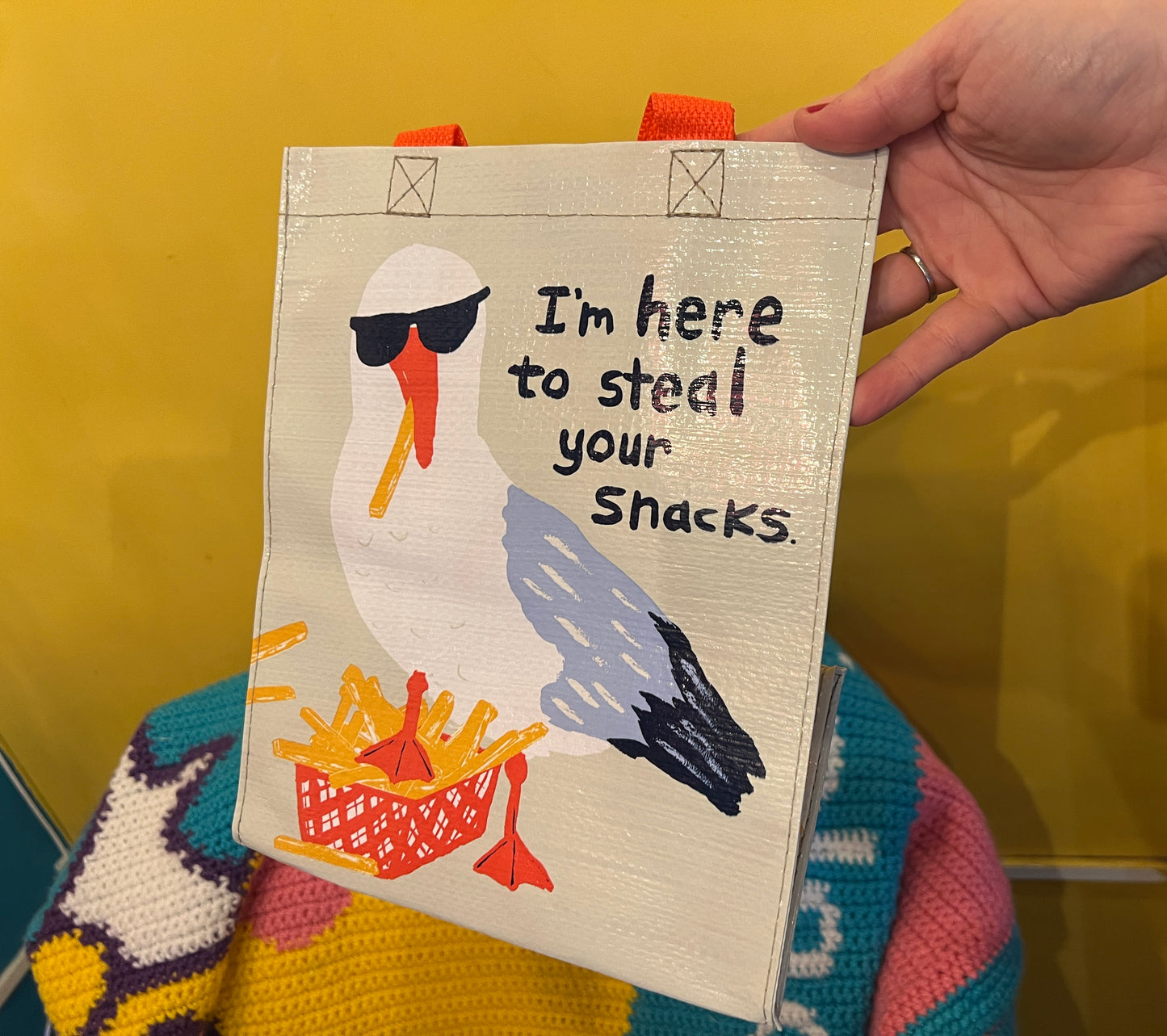 I'm Here To Steal Your Snacks lunch bag
