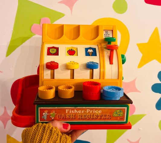 1970's Fisher Price Cash register - with coins