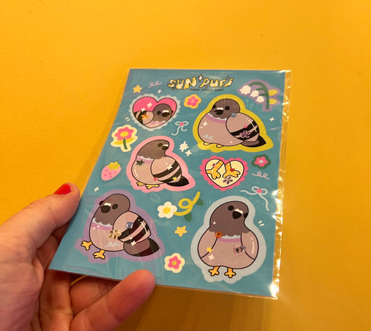 Pigeon Sticker sheet