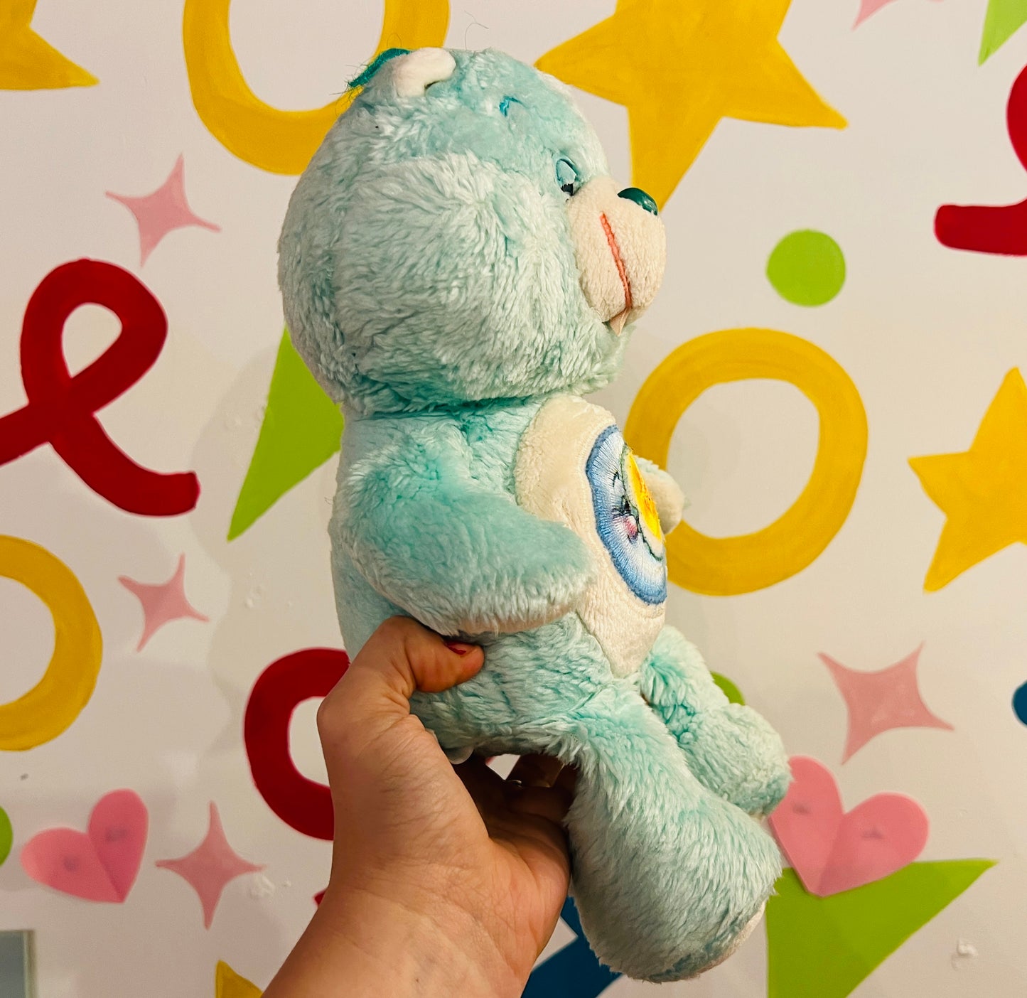 Vintage 1980s Bedtime Bear Care Bear 12” plush