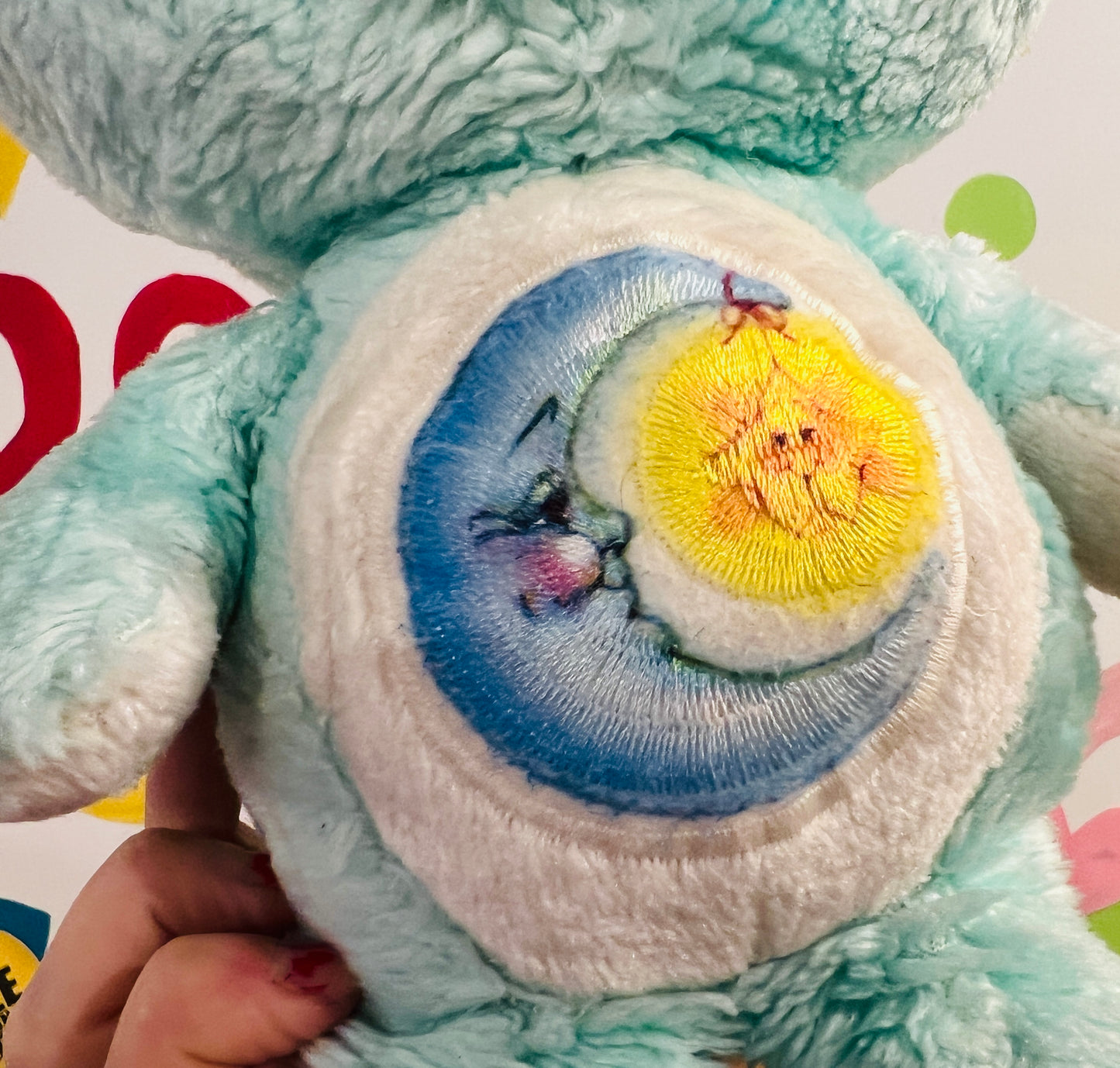 Vintage 1980s Bedtime Bear Care Bear 12” plush