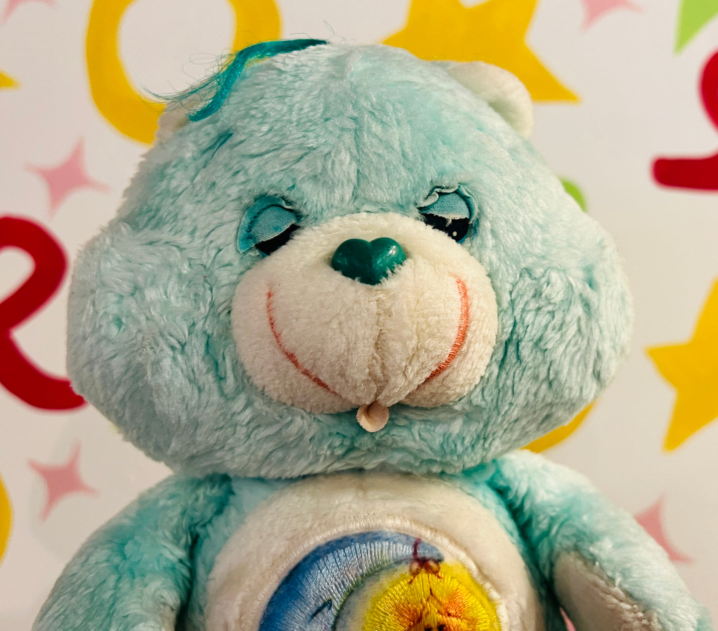 Vintage 1980s Bedtime Bear Care Bear 12” plush