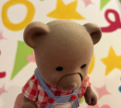 1980's Large 7" Sylvanian Families Bear Storyteller - still moves!