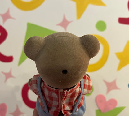 1980's Large 7" Sylvanian Families Bear Storyteller - still moves!