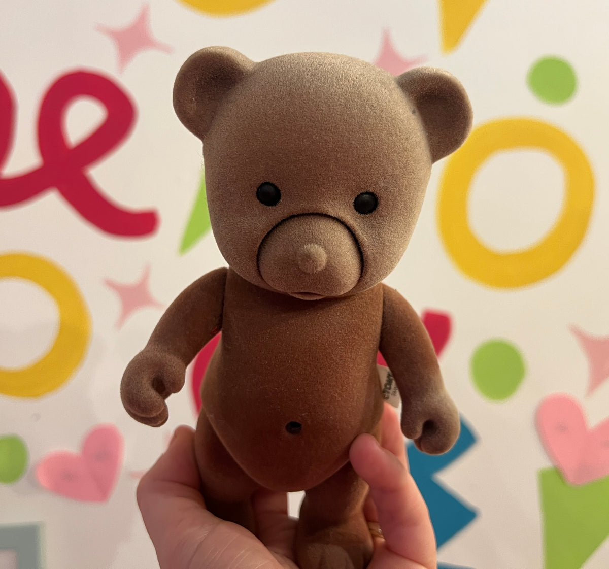 1980's Large 7" Sylvanian Families Bear Storyteller - still moves!