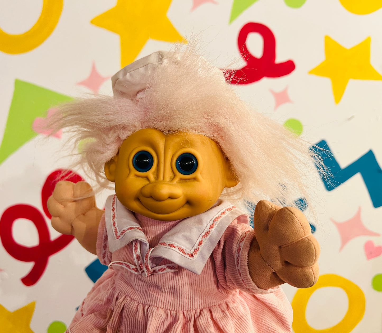 12" Russ Kidz pink dress Troll with original tag