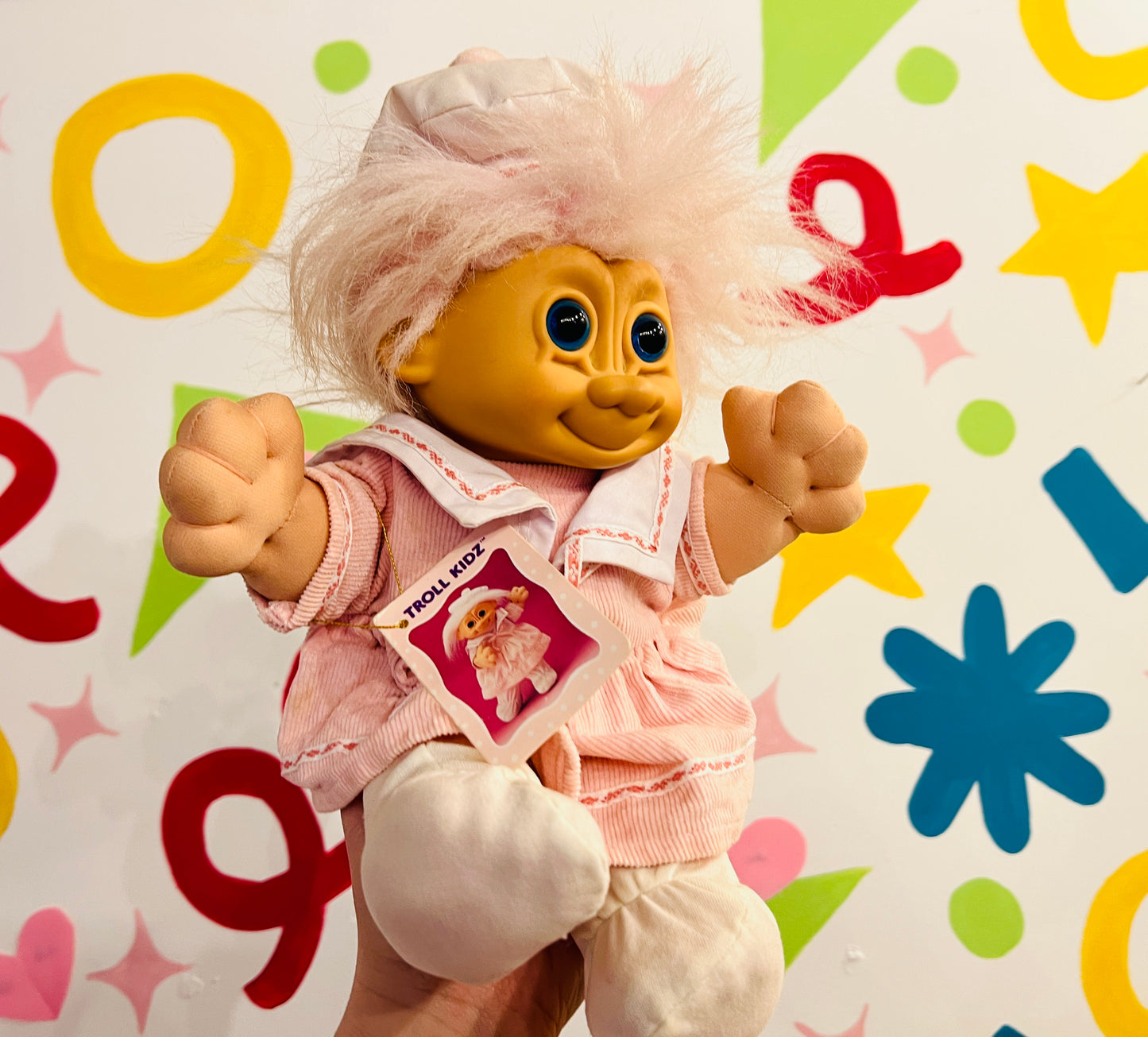 12" Russ Kidz pink dress Troll with original tag