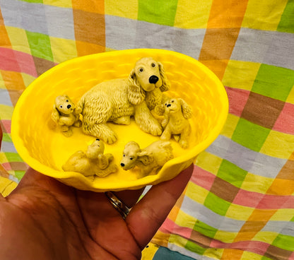 Puppy in my Pocket family with card - Jasmine the Cocker Spaniel