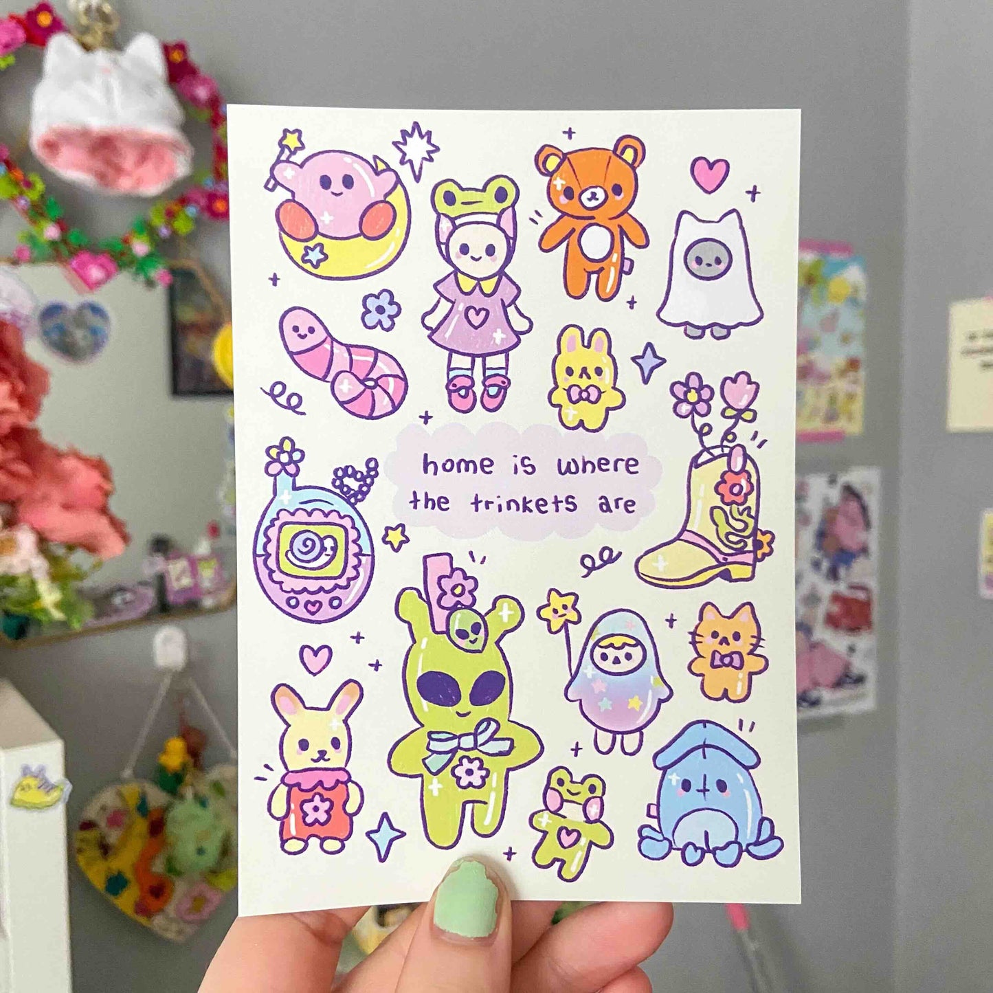 Home Is Where the Trinkets Are A6 Print