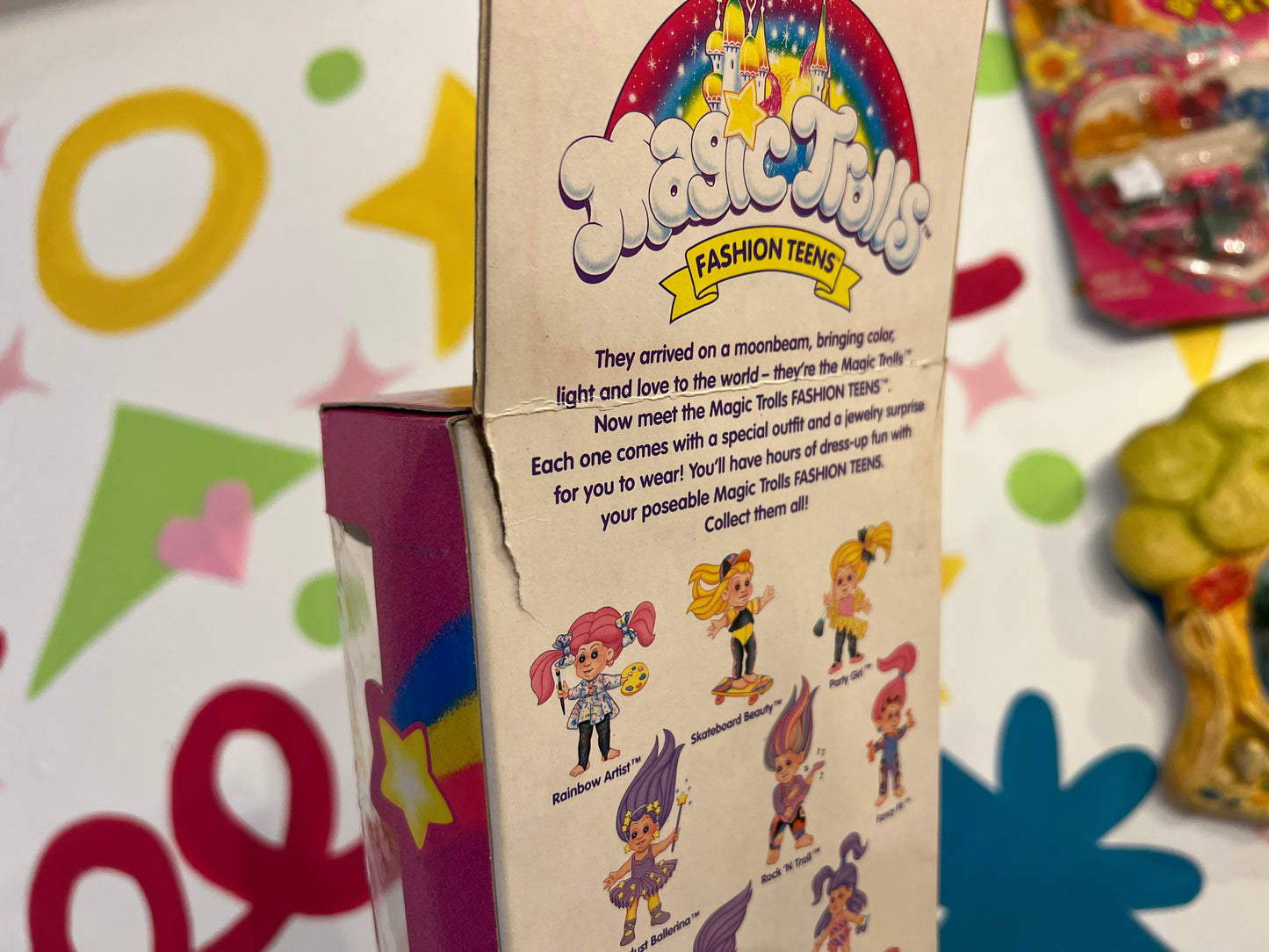 Rare 1992 Magic Trolls Stardust Ballerina with original packaging