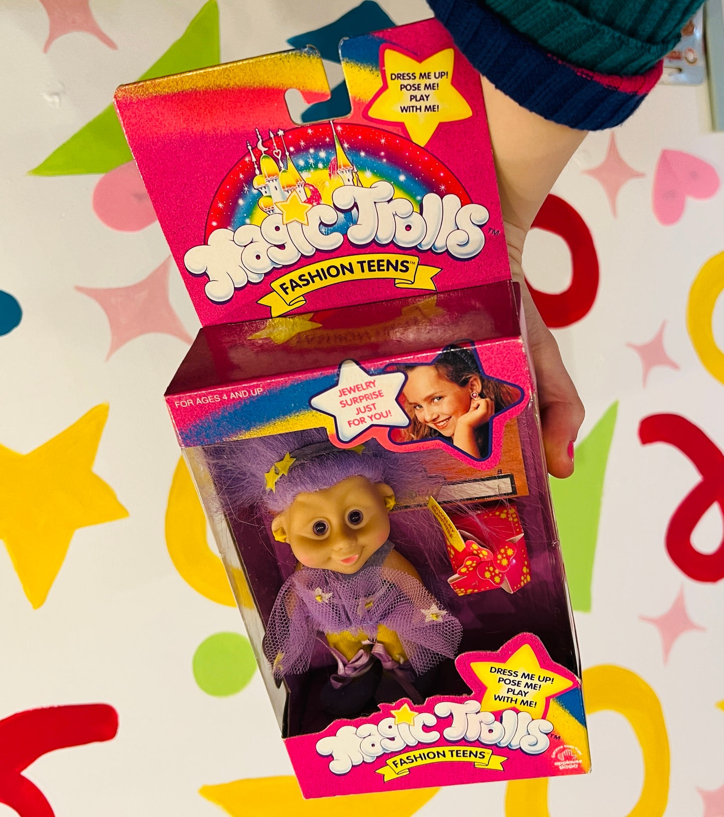 Rare 1992 Magic Trolls Stardust Ballerina with original packaging