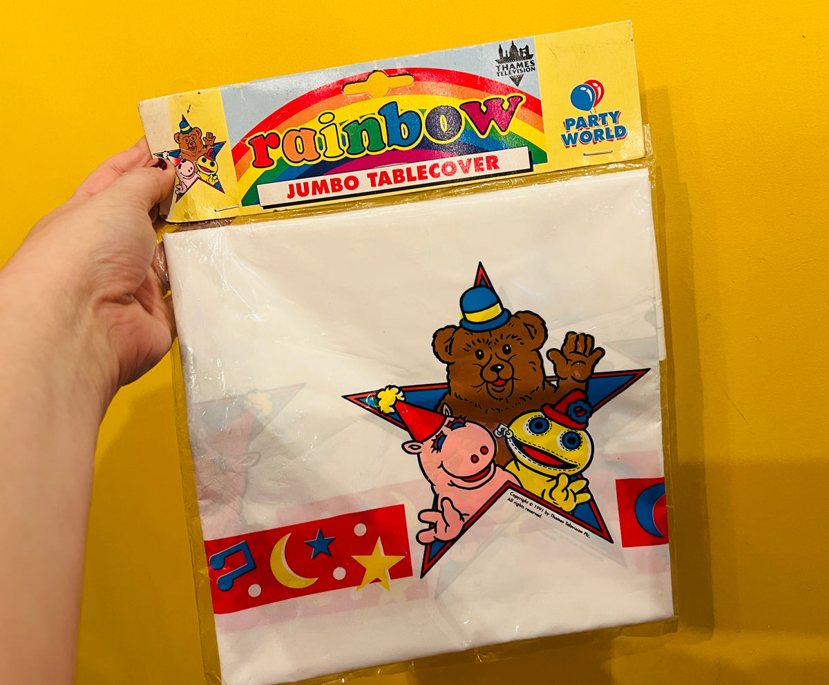 Rare 1991 Rainbow Jumbo Tablecover - still sealed