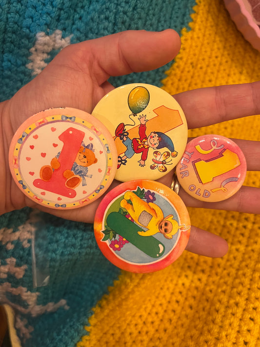 Number 1 vintage Badges