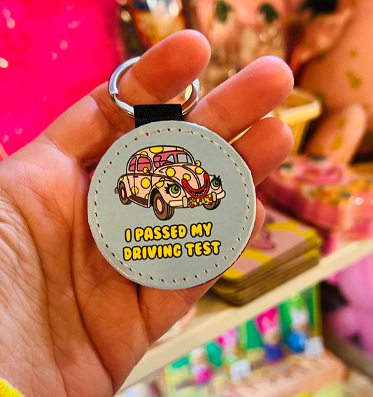I Passed My Driving Test Blob Beetle Car Keyring