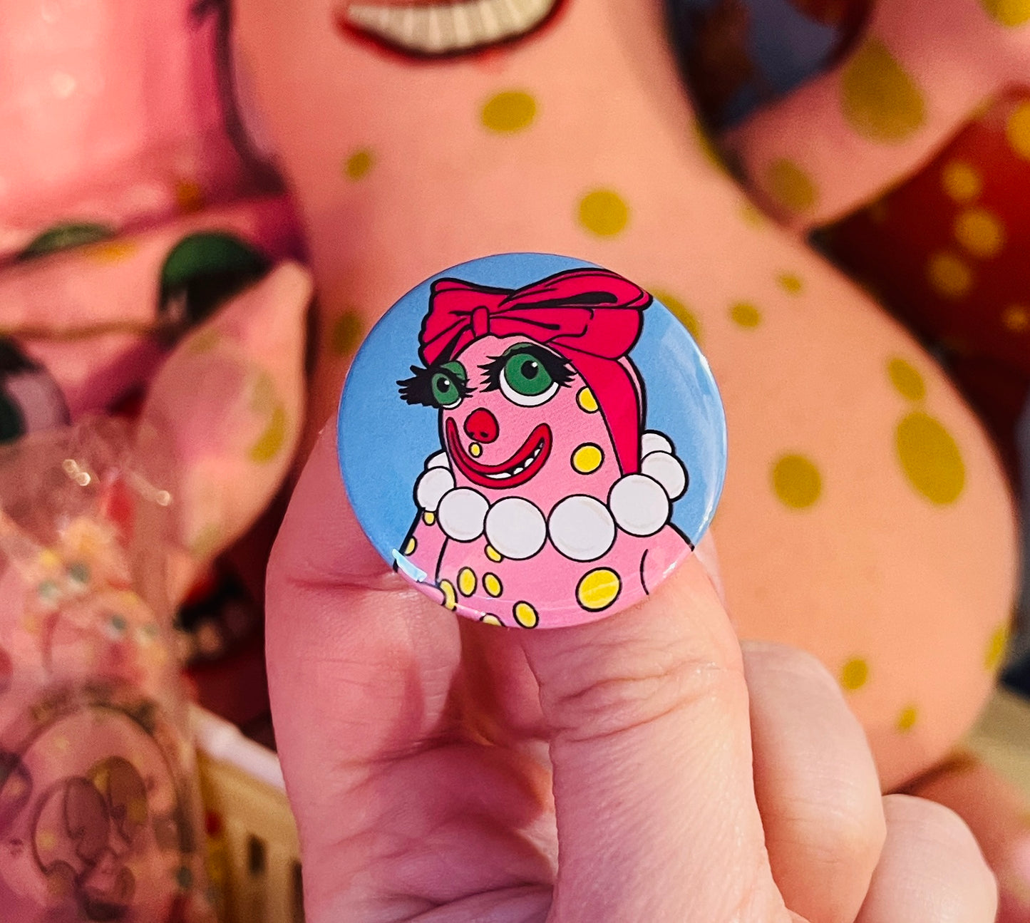 Mrs Blob inspired Badge
