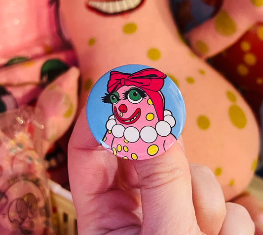 Mrs Blob inspired Badge