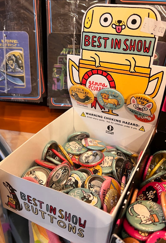 Best in Show Dog Gemma Correll Pin Badge