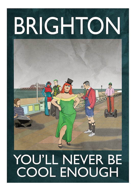 Rubbish Seaside A6 Brighton Postcard