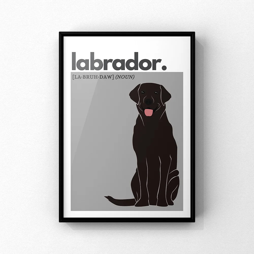 Labrador A5 Print