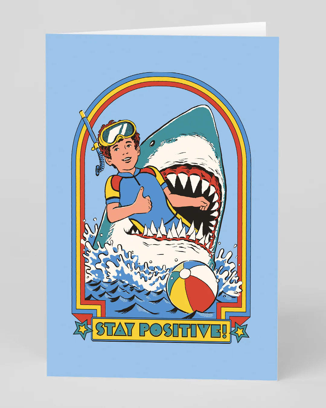 Stay Positive Greeting Card