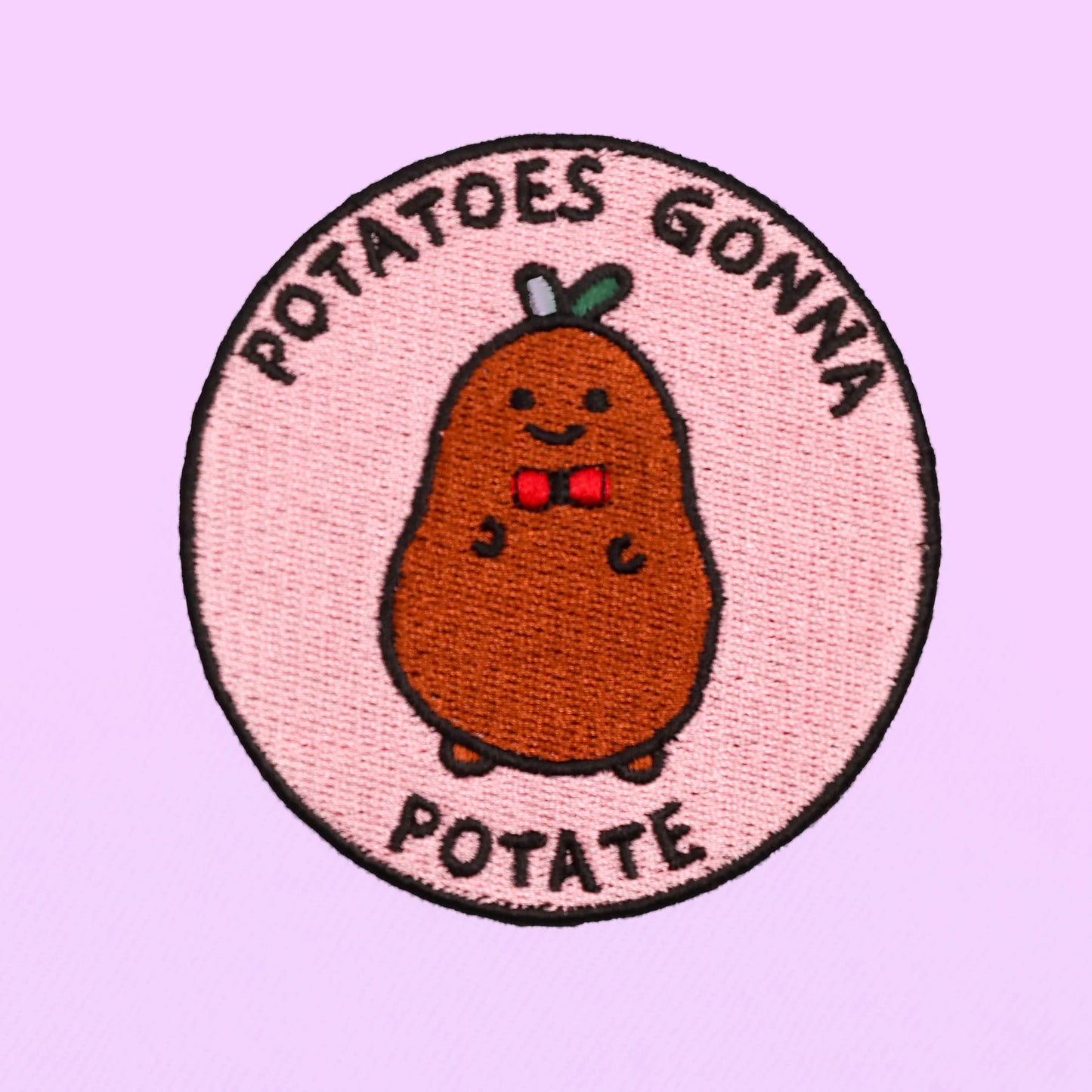 Kawaii Potato Funny Embroidered Iron-On-Patch