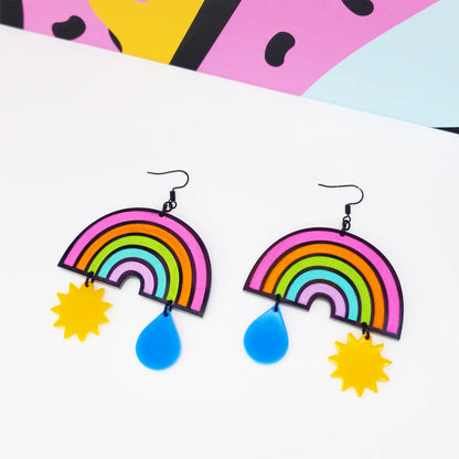 Rainbow Statement Earrings