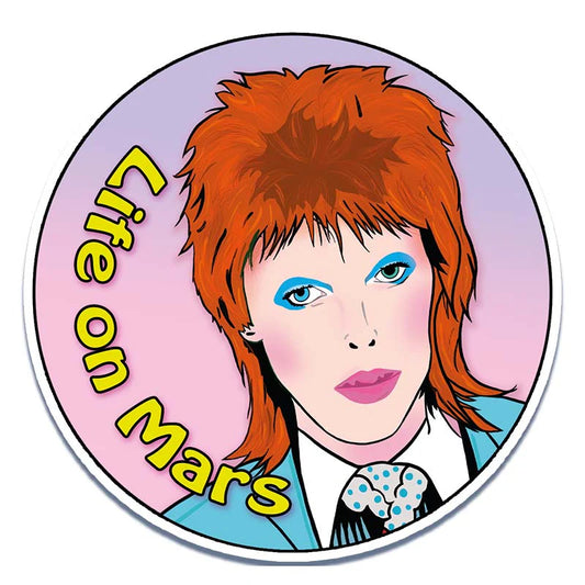 Bowie Life On Mars Sticker