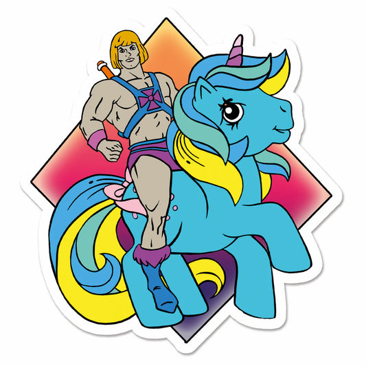 My Little He-Man Vinyl Sticker