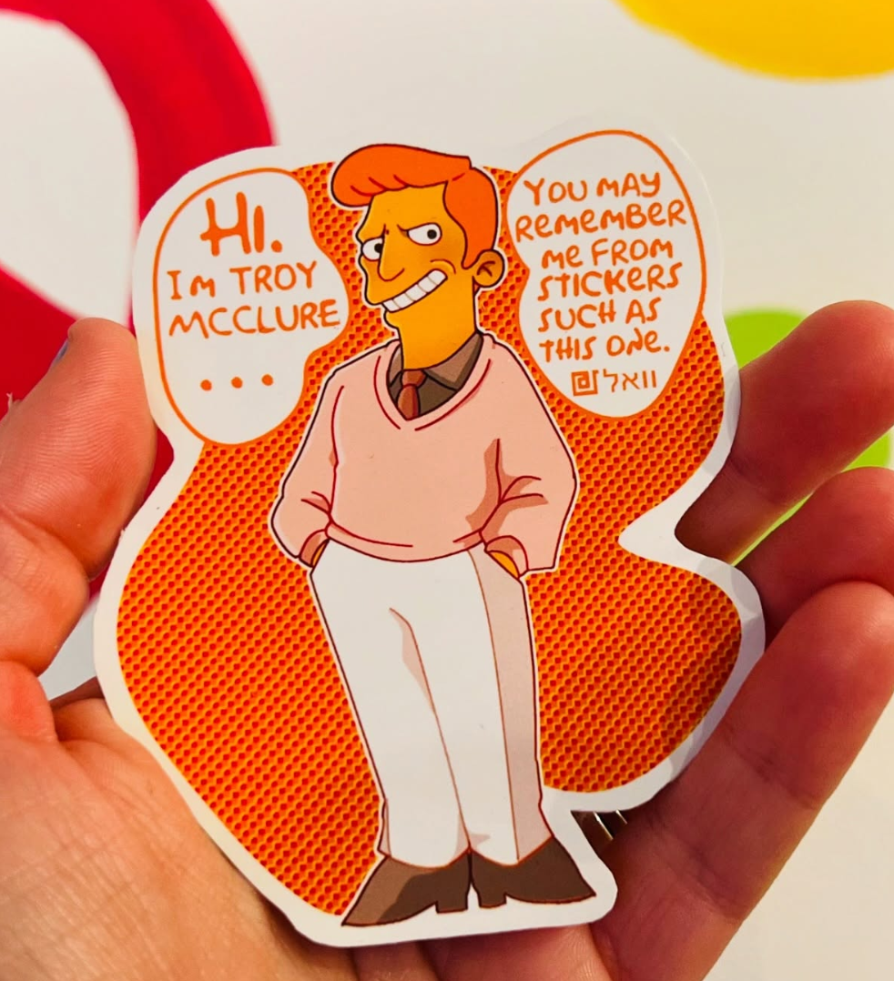 You May Remember Me Simpsons Vinyl Sticker
