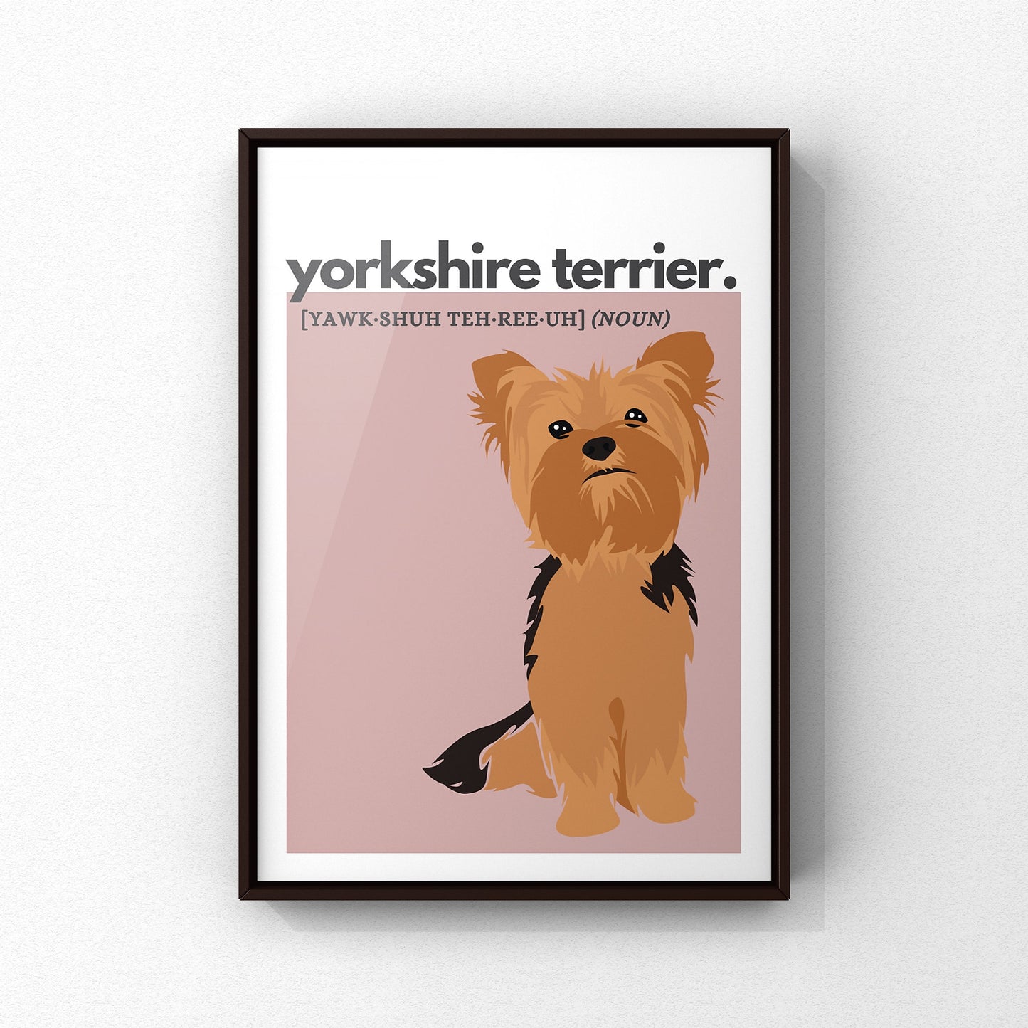 Yorkshire Terrier A5 Print