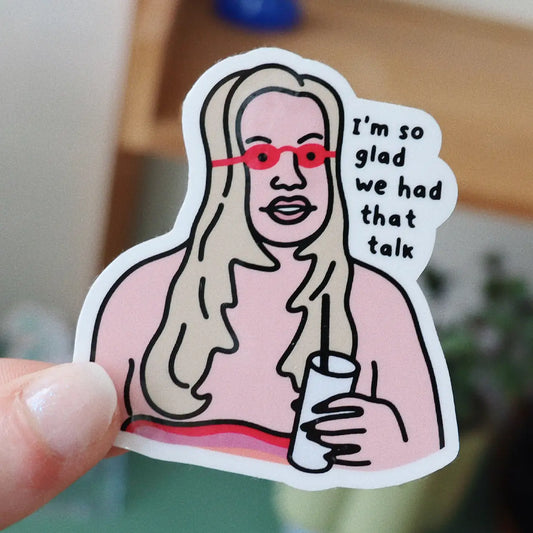 Jennifer Coolidge Vinyl Sticker | Glossy Laptop Sticker