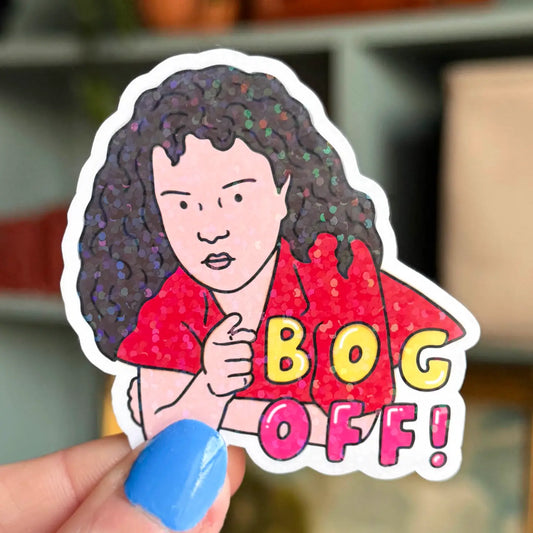 Bog Off Vinyl Sticker | Glossy Laptop Sticker